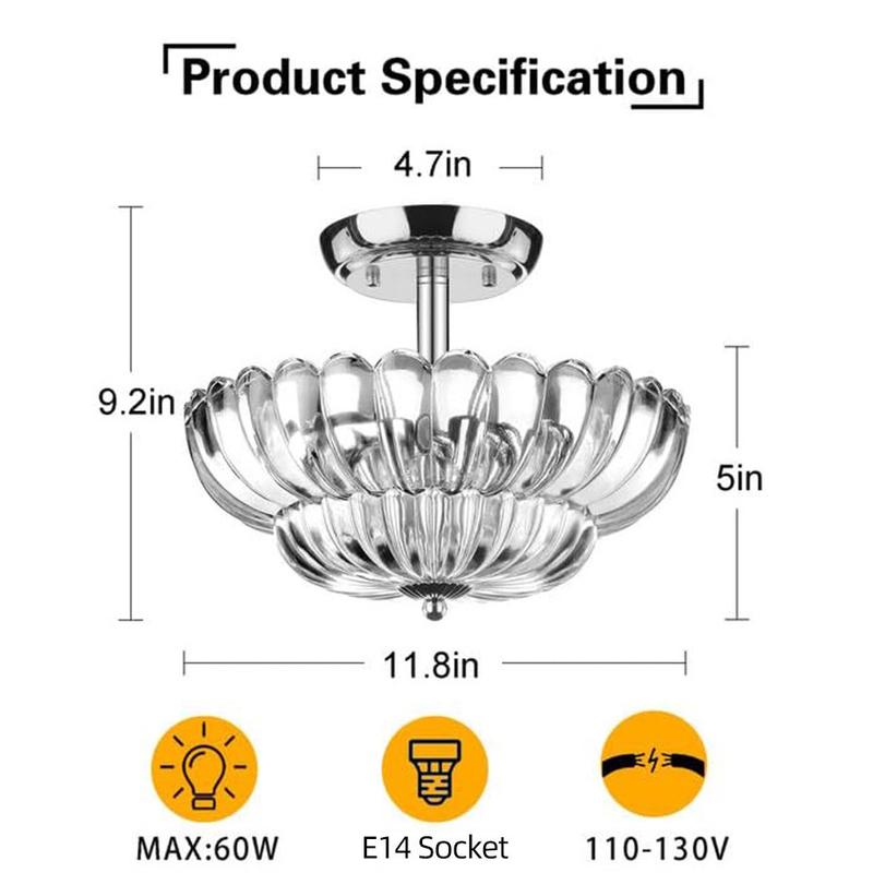 2023新款吸顶复古美式吊灯乡村工业风餐厅吧台咖啡厅玻璃灯