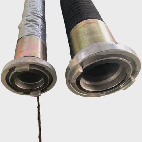 黑色橡胶消防车吸水管整体式轻质水管耐高压橡胶管消防dn100125