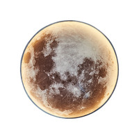 led戶外壁燈裝飾畫燈別墅走廊過道燈入戶月球圓形壁畫燈現(xiàn)貨