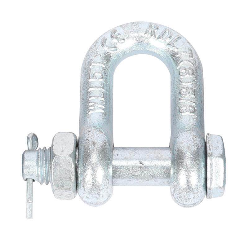 d型卸扣高强度卸起重扣链条连接器高强度合金钢镀锌多规格卸扣