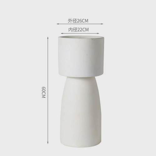 北欧轻奢创意小蛮腰花盆简约时尚客厅商场落地绿植养殖器个性摆件