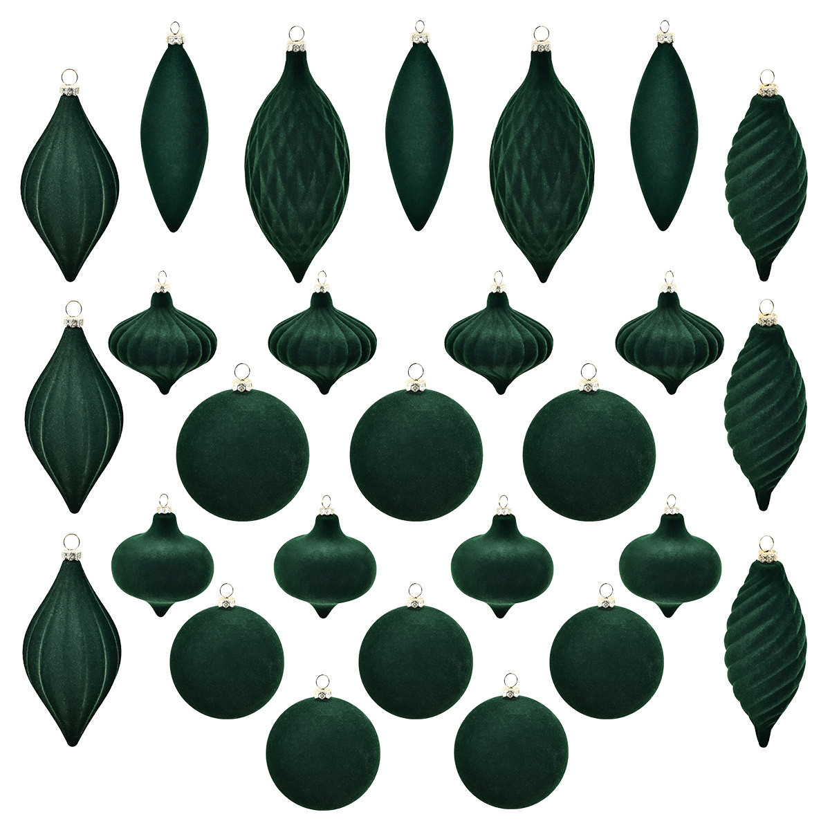 27pk绒植圣诞球圣诞节装饰品盒装圣诞植绒球圣诞树装饰小挂件