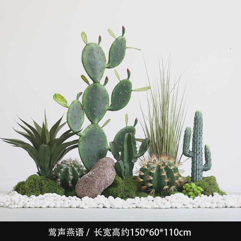 仿真仙人掌橱窗造景植物大型号假仙人柱沙漠景观店铺装饰摆件绿植