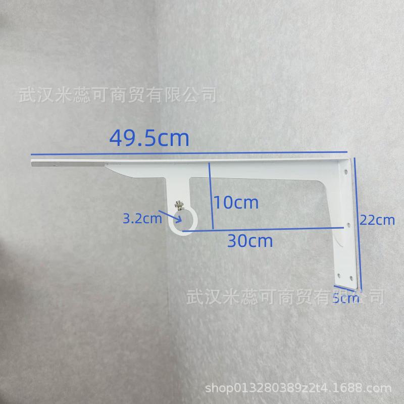 衣帽间隔板支架挂衣杆支架壁挂铁架子木板衣柜衣杆托砌墙衣柜五金