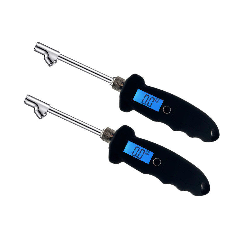 新品胎压计重型卡车汽车轮胎胎压计l液晶夜光显示双头数显胎压表