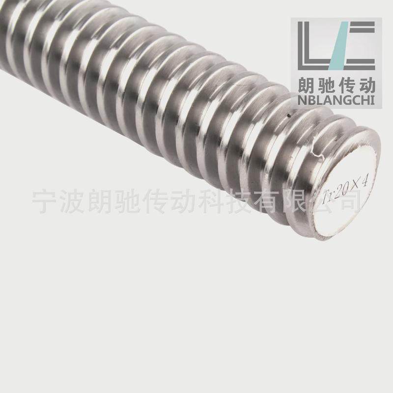 标准牙t型丝杆螺纹梯形传动挤压丝杠左右牙调质tr10-12045#钢