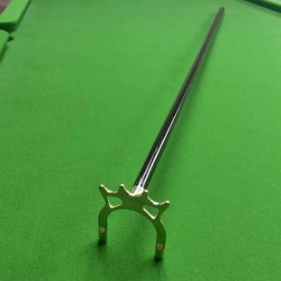 中式黑八台球桌架杆铜十字铜架杆木质高脚架杆美式标准金属短架杆