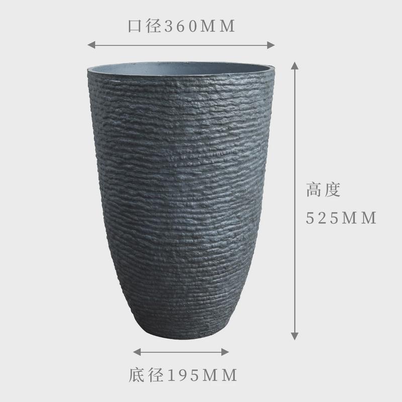 欧式幸福树琴叶榕专用绿植落地客厅树脂高款户外超特大号塑料花盆