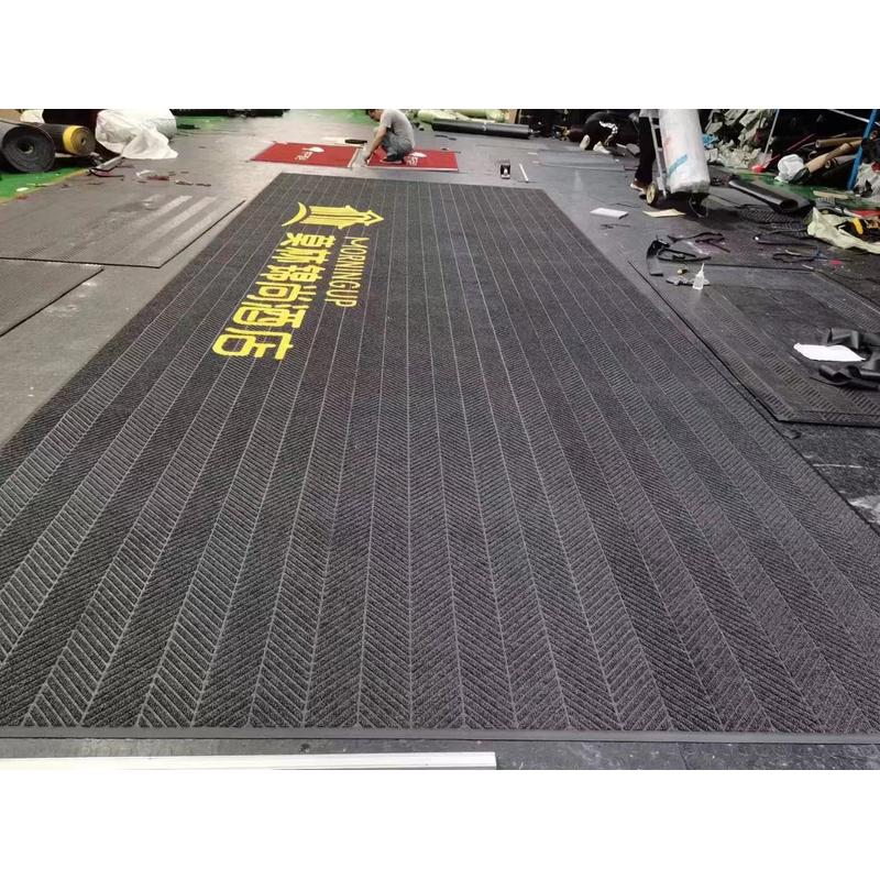 轮胎纹户外印字logo商用地毯进门地垫酒店商场迎宾售楼处门口地毯