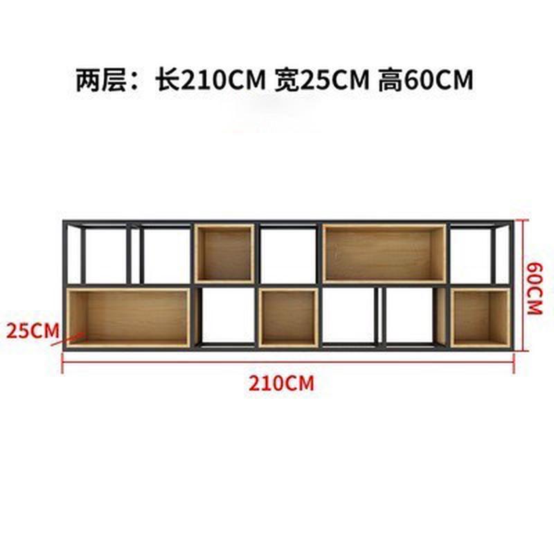 loft铁艺墙上置物架多层书架实木墙面壁挂餐厅装饰工业风储物架子