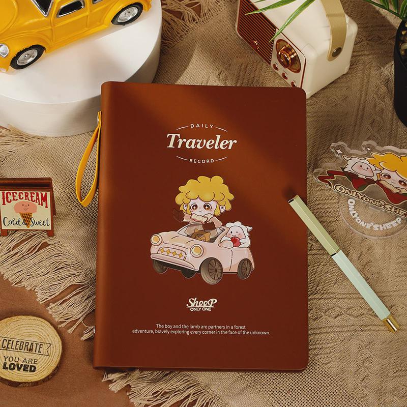 卡杰可爱ins风活页手账本少女心印logo记事本礼品学生奖品可卡通