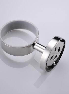 不锈钢肥皂碟单碟透明玻璃碟圆形浴室五金挂件套装厂家直销q1007