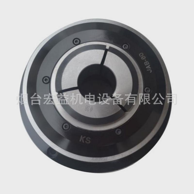 高转速精密夹具前置式空心气动通孔卡盘jab152540筒夹卡盘