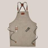 创意款 帆布围群 肩带式 厨房防污牛仔布家居时尚 工作围裙无袖