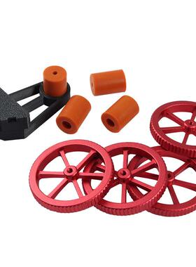 3d打印机配件咖热床平台creality色硅胶柱+红色手拧螺母升级套件