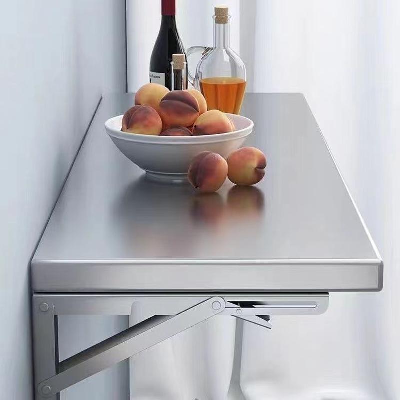 不锈钢一层挂墙架单层壁挂调料架厨房墙上墙面壁挂架可折叠置物架