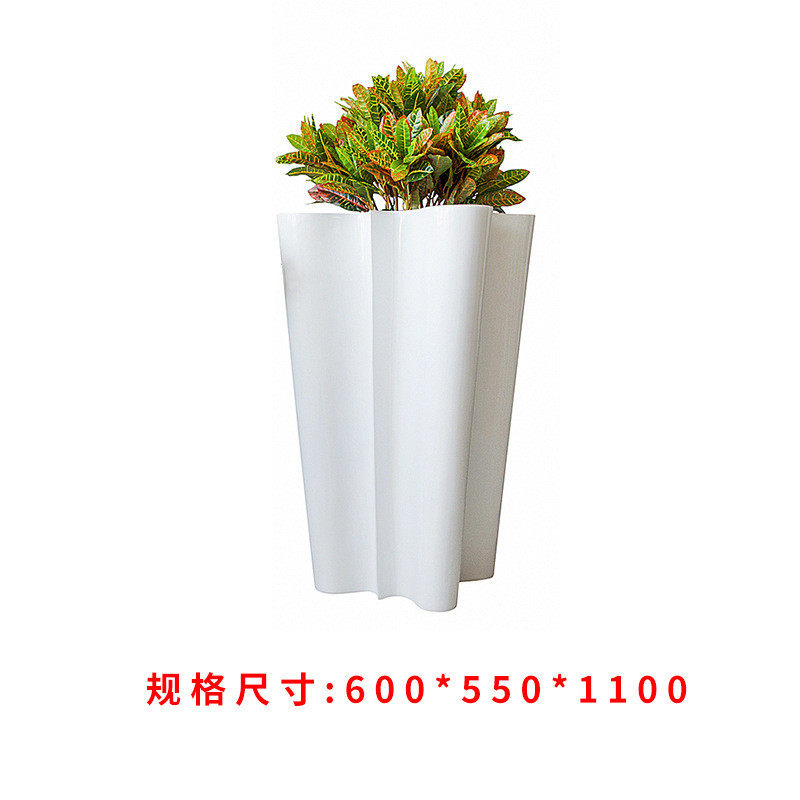 玻璃钢创意花盆室内装饰花瓶公园商场市政美陈种植组合移动大花箱