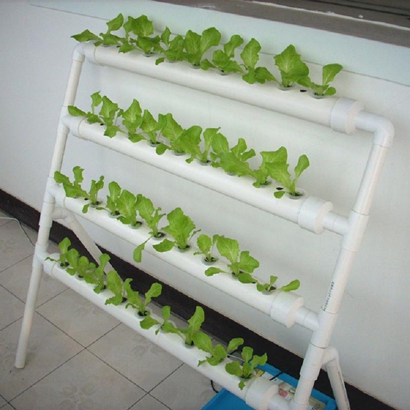 无土栽培设备家庭阳台种菜机管道式水培蔬菜自动化水耕多层种植架