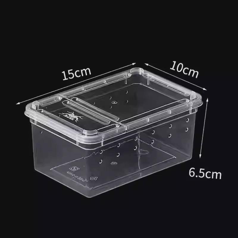 yc小方盒树地穴饲养盒宠物蜘蛛蝎子幼体高端透明饲养盒爬虫盒