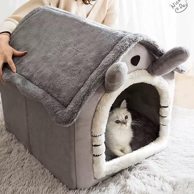 猫猫窝狗狗窝可爱猫咪房子可拆洗别墅封闭宠物窝四季通用冬季保暖