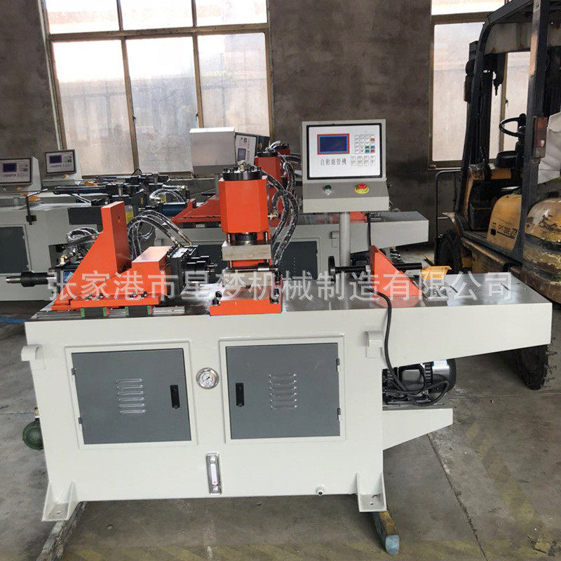 自动上料缩管机不锈钢铁铝铜数控伺服圆管墩径鼓包缩机管成型机
