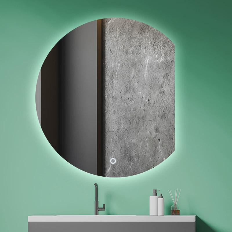 浴室镜子智能创意梳妆台led化妆镜卫生间洗手间左右切防雾圆镜子