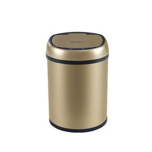 8l充电厨房用款感应垃圾桶家用带盖厕所客厅两卧室轻奢不锈钢百搭