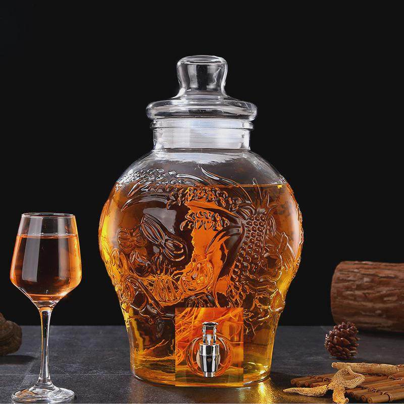 加厚泡酒玻璃瓶带龙头5斤10斤密封泡酒罐酒坛子专用家用泡酒酒瓶,餐饮具,家用酒壶,淘宝优惠券,粉丝福利购,淘宝优惠卷