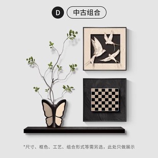 小众中古餐厅装饰画艺术客厅挂画走廊法式复古高级感玄关新款壁画