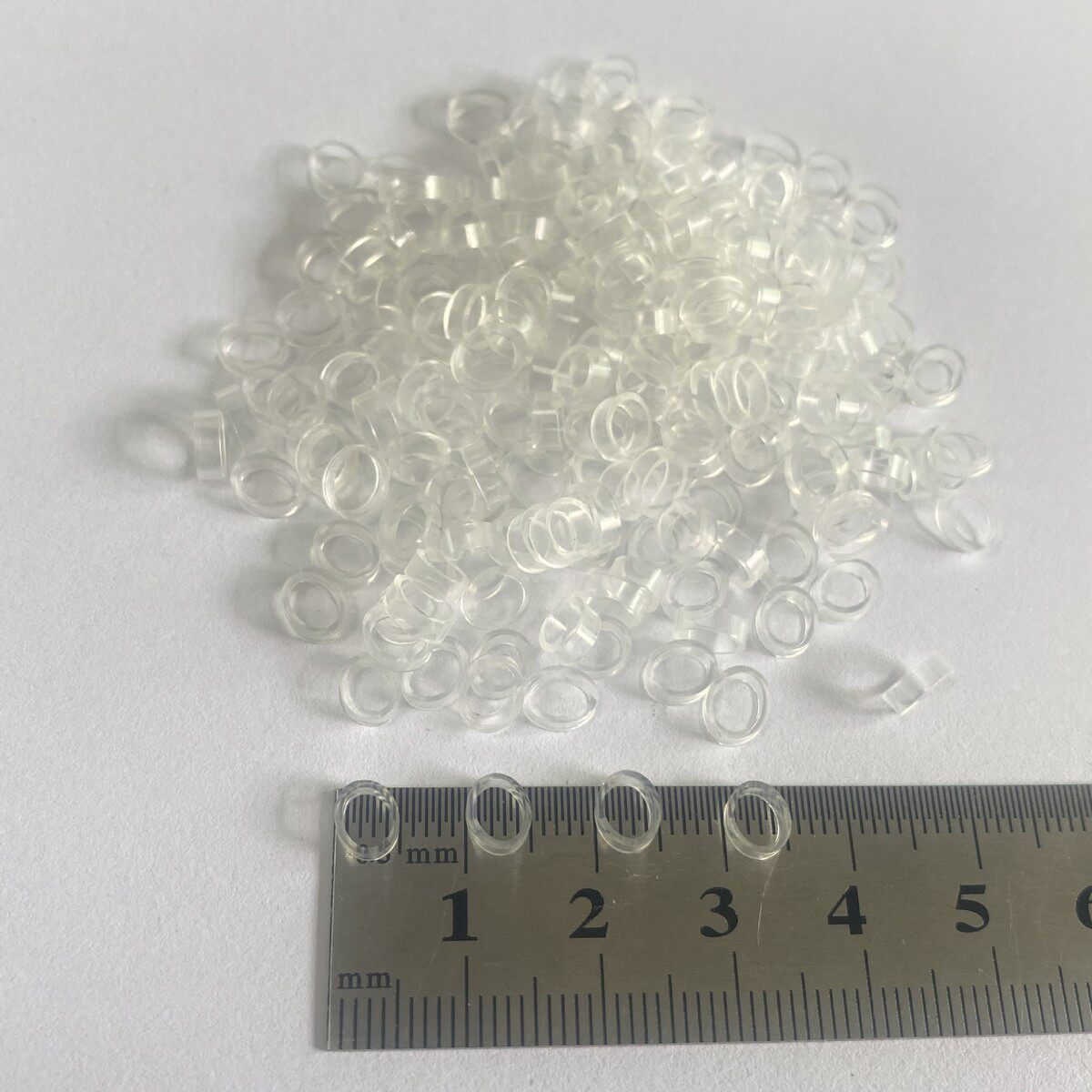 鱼饵小胶圈饰品透明tpu耐高温抗氧化牛筋修牙白色固定捆扎橡皮筋