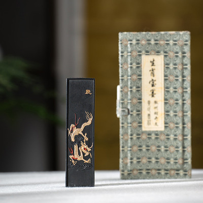 十二生肖墨块墨锭墨柱纯手工墨墨安徽屯溪胡开文墨块墨条收藏油烟