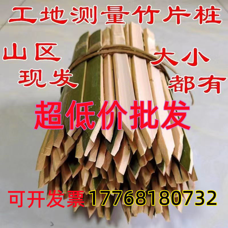 工地放样测量用竹片桩竹条尖头地桩地插一头尖工程测绘竹桩竹子桩,家居饰品,仿真花/假花,淘宝优惠券,粉丝福利购,淘宝优惠卷