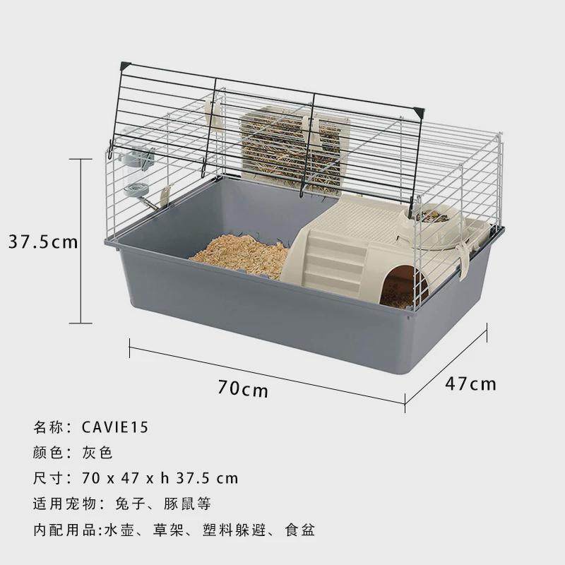 Ferplast飞宝兔笼豚鼠笼子荷兰猪豚鼠防喷尿大号双层豪华别墅家用
