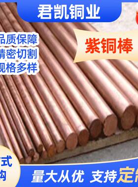 t1tu00圆棒t2导电紫铜棒c1100紫铜六角棒生产厂家t1实心导电铜