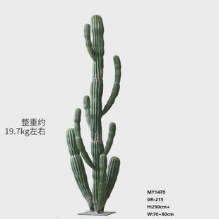 饰造景量天尺仙人掌 仿真仙人球仙人柱大型植物盆栽室内绿植橱窗装