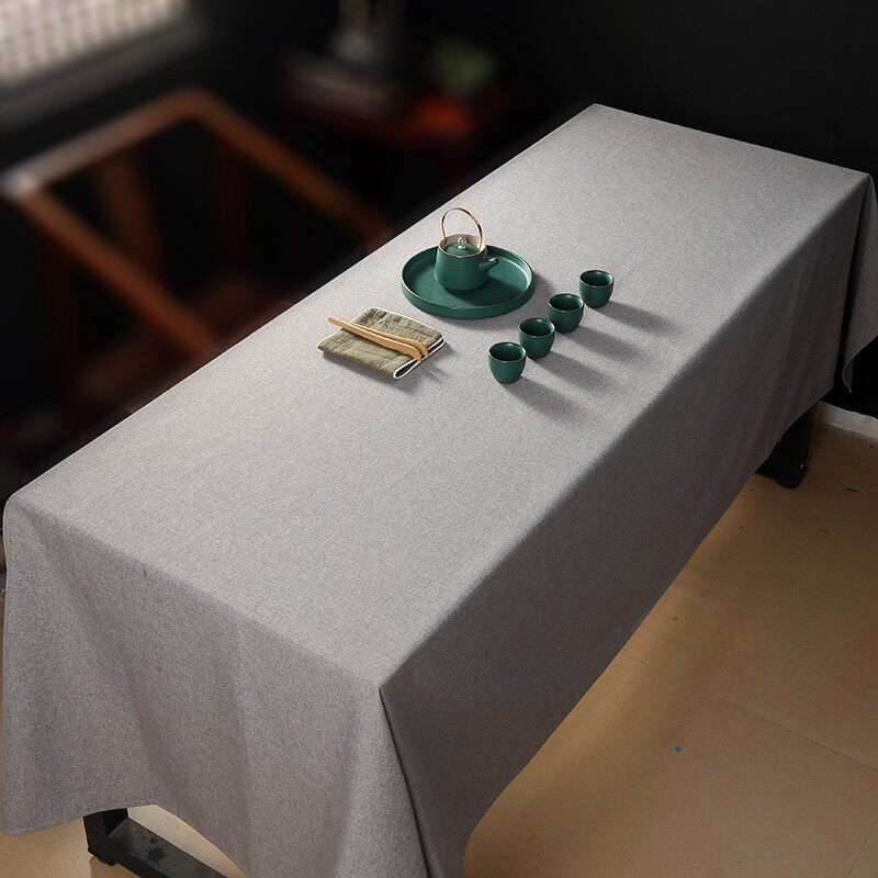 26x8防水防油定制桌布纯白色西餐桌布活动展会尺寸加大会议室酒