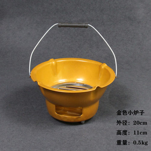 47n冬日围炉煮茶器具烧火炉烧烤炭炉火锅餐桌烧干锅碳炉铸铁火盆