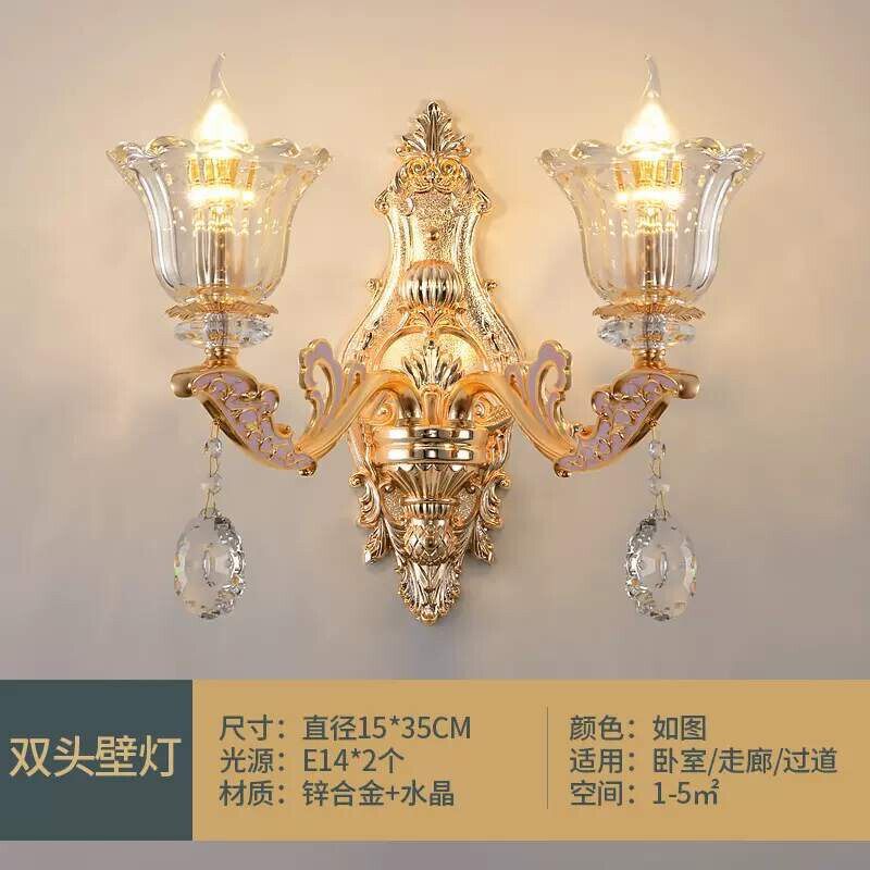 欧式水晶大吊灯锌合金蜡烛灯客厅餐厅大气简约时尚奢华卧室灯灯具