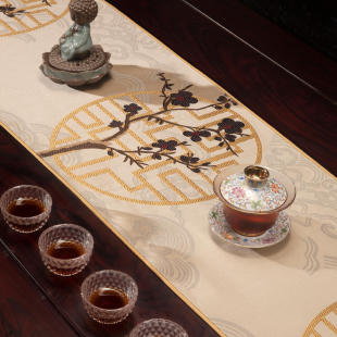 轻奢桌旗家用桌子长条布餐桌盖布高档茶台布艺装 中式 饰盖巾批发
