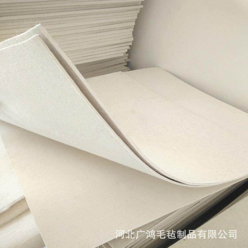 工业羊毛毡高密度抛光耐磨防尘吸油防震纯羊毛密封毡圈垫块条齿轮