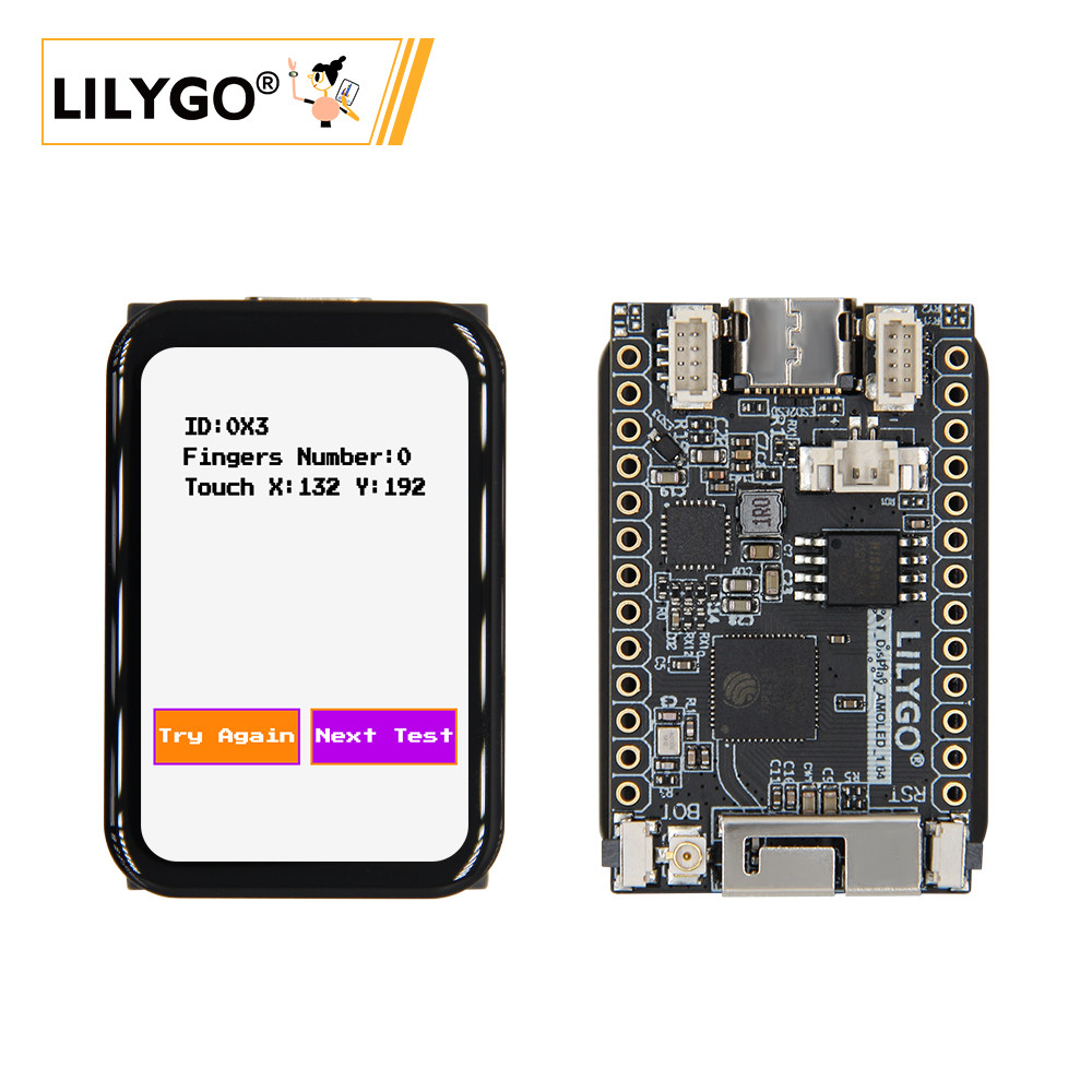 LILYGO® T-Display-S3 ESP32-S3带触摸1.64英寸AMOLED开发板模块