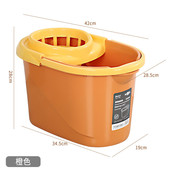 加厚拖把桶手压塑料挤桶长方形墩布桶拖布清洁水桶简易家用拖新款