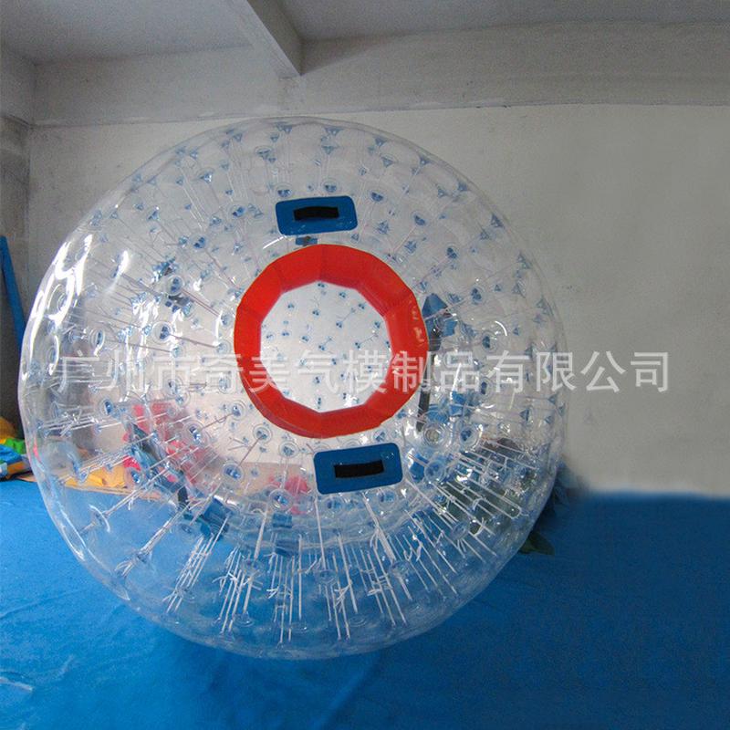 充气草地水上雪地悠波球步行球户外太空滚筒翻滚球趣味运动会道具