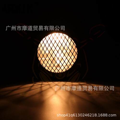 热销摩托车栏栅前大灯cg125gn125改装复古头灯前大灯复古网罩大灯