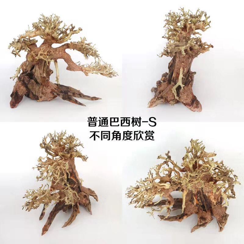 成品树沉木迎客松鱼缸造景木头草缸大号大型莫斯树巴西杜鹃根骨架