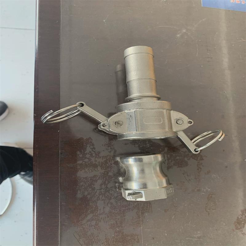 不锈钢304快速接头水带软管快插油公母内丝外丝扳把式罐车活接1寸