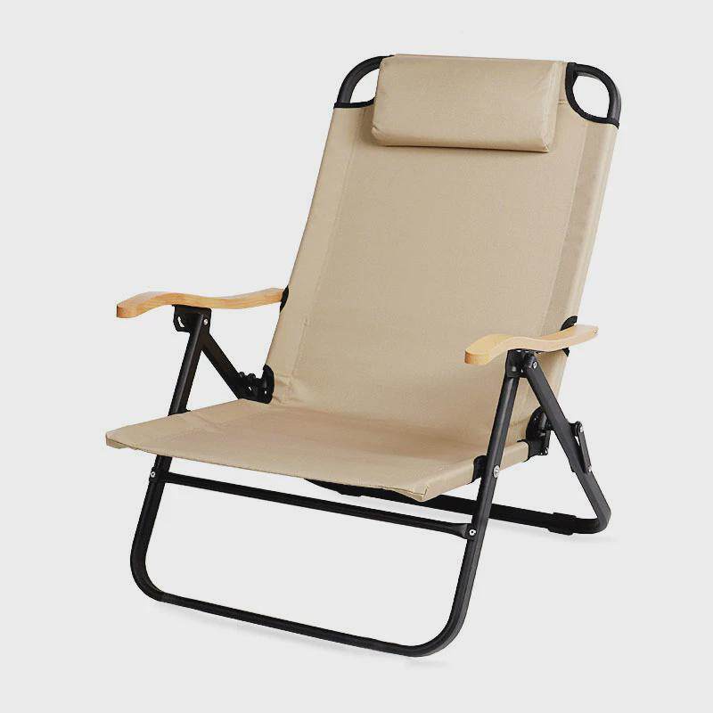 户外椅子四档调节午休椅休闲沙滩露营便携折叠超轻铝合金野营躺椅