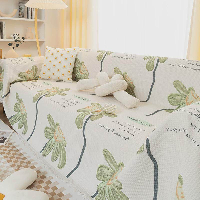 罩盖四季通用华夫格小清新坐垫防滑一体式全包靠背套沙发垫子布巾,居家布艺,沙发垫,淘宝优惠券,粉丝福利购,淘宝优惠卷