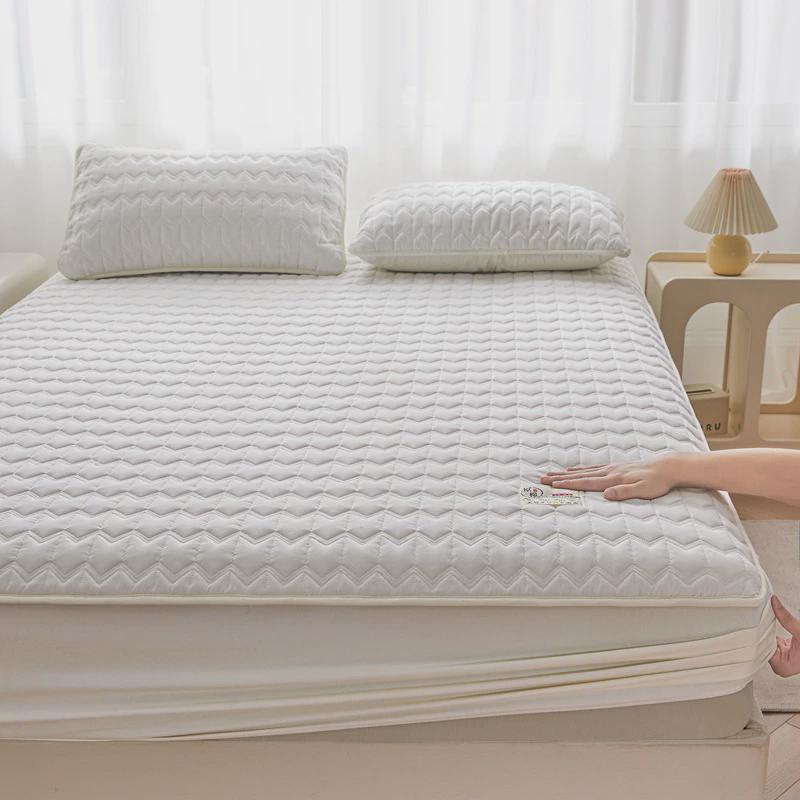 大豆纤维原棉单件夹棉床笠全包围床垫加厚席梦思床垫床罩