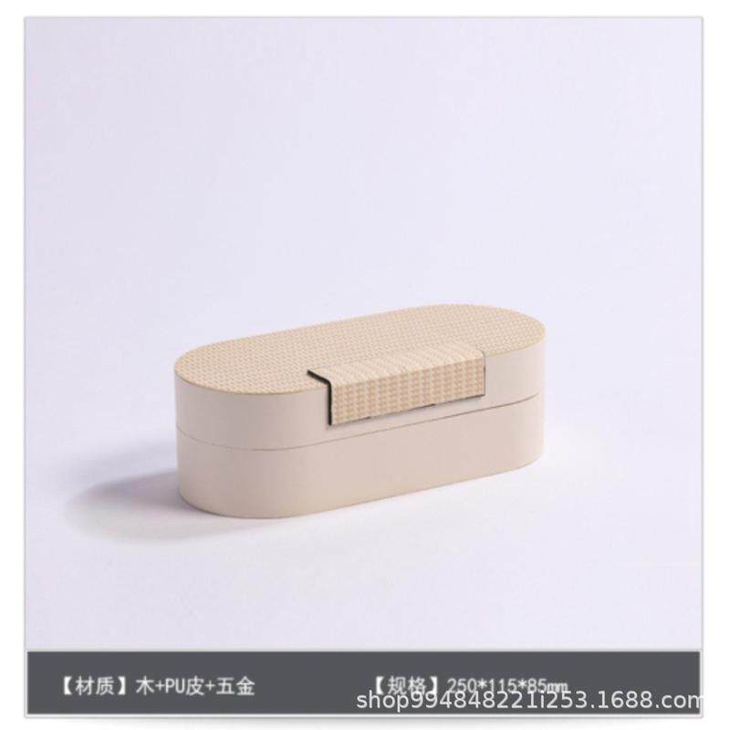现代简约样板间衣帽间摆件首饰盒酒店梳妆台桌面陈列架软装收纳盒